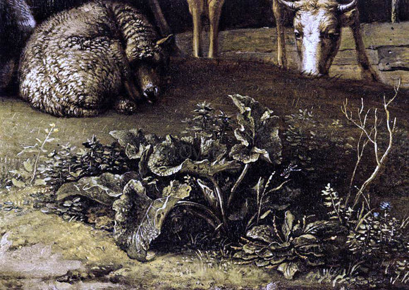  Paulus Potter Husbandman with His Herd (detail) - Canvas Art Print