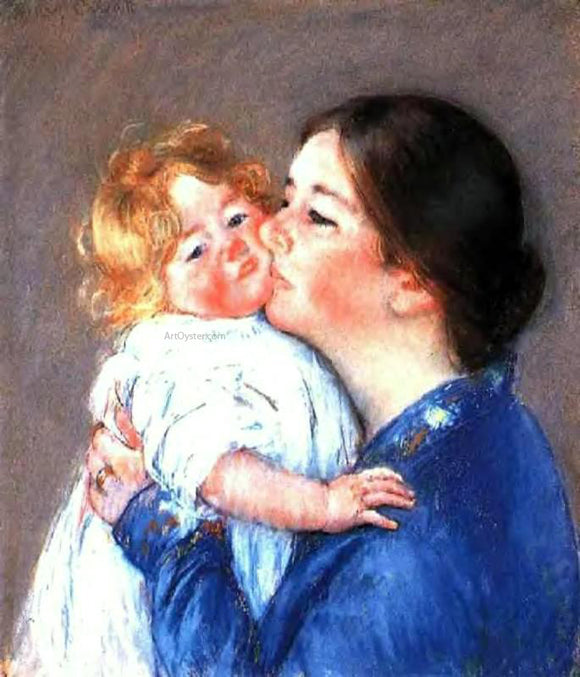  Mary Cassatt A Kiss for Baby Ann (no.2) - Canvas Art Print