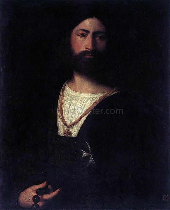  Titian A Knight of Malta - Canvas Art Print