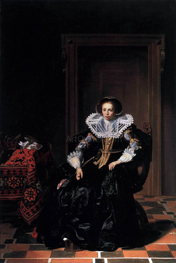  Thomas De Keyser A Lady - Canvas Art Print