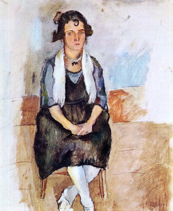  Jules Pascin A Lady from Matigues - Canvas Art Print