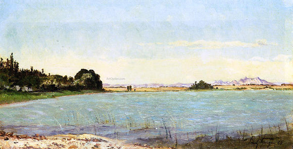  Paul-Camille Guigou Lake in Southern France - Canvas Art Print
