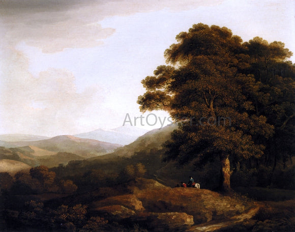  Francis Towne A Landscape Looking North from the Lower Slopes of Snowdon - Canvas Art Print