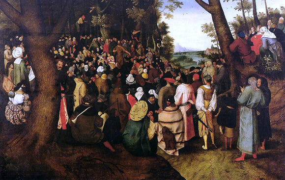  The Younger Pieter Bruegel A Landscape With Saint John The Baptist Preaching - Canvas Art Print