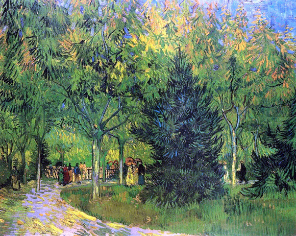  Vincent Van Gogh A Lane in the Public Garden at Arles - Canvas Art Print