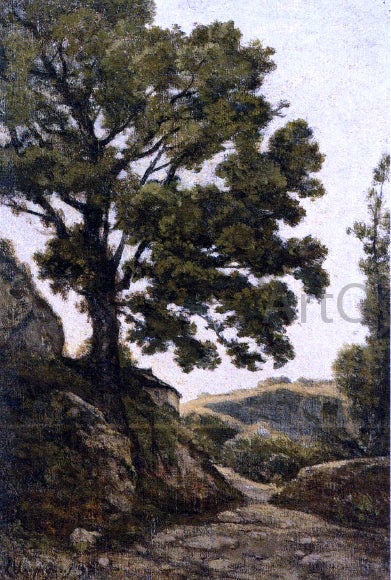  Henri Harpignies A Large Tree - Path in the Countryside - Canvas Art Print