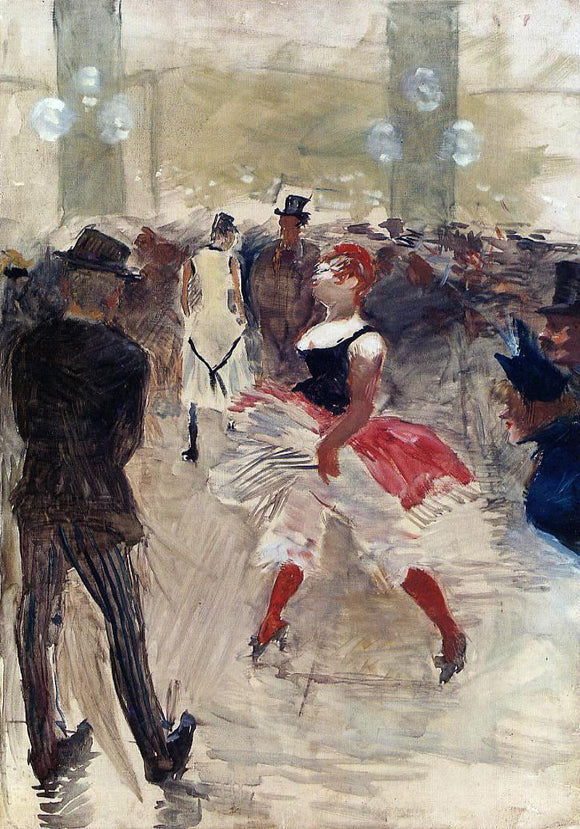  Henri De Toulouse-Lautrec A l'Elysee-Montmartre - Canvas Art Print