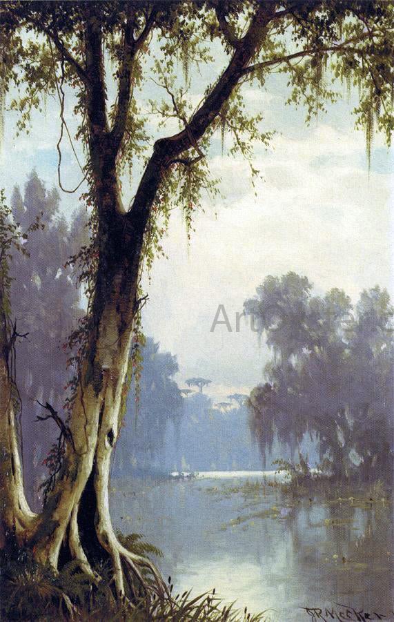  Joseph R Meeker A Louisiana Bayou - Canvas Art Print