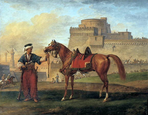  Carle Vernet A Mameluk Leading His Horse - Canvas Art Print
