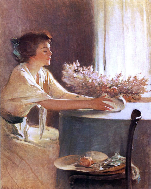  John White Alexander A Meadow Flower - Canvas Art Print