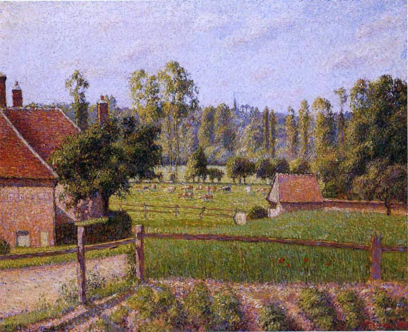  Camille Pissarro A Meadow in Eragny - Canvas Art Print