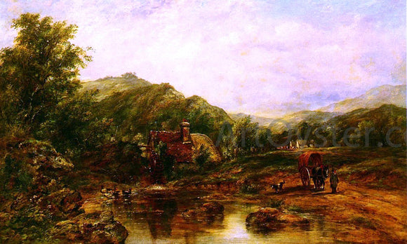  Frederick Waters Watts A Mill Stream Among The Hills - Canvas Art Print