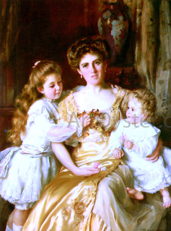  Thomas Benjamin Kennington A Mother's Love - Canvas Art Print