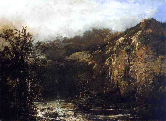  William Louis Sonntag A Mountain Stream from the Foot of Mt. Carter, New Hampshire - Canvas Art Print