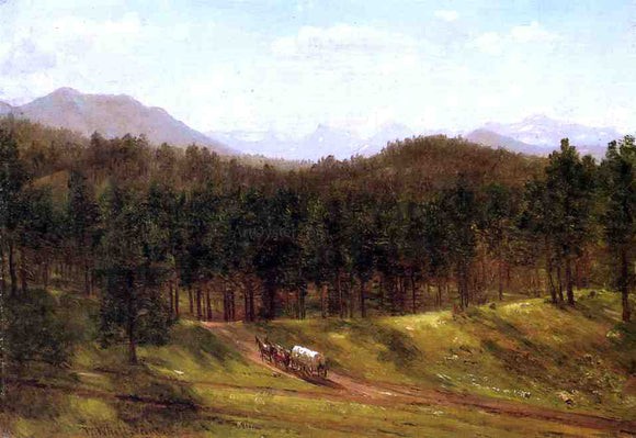  Thomas Worthington Whittredge Mountain Trail, Colorado - Canvas Art Print