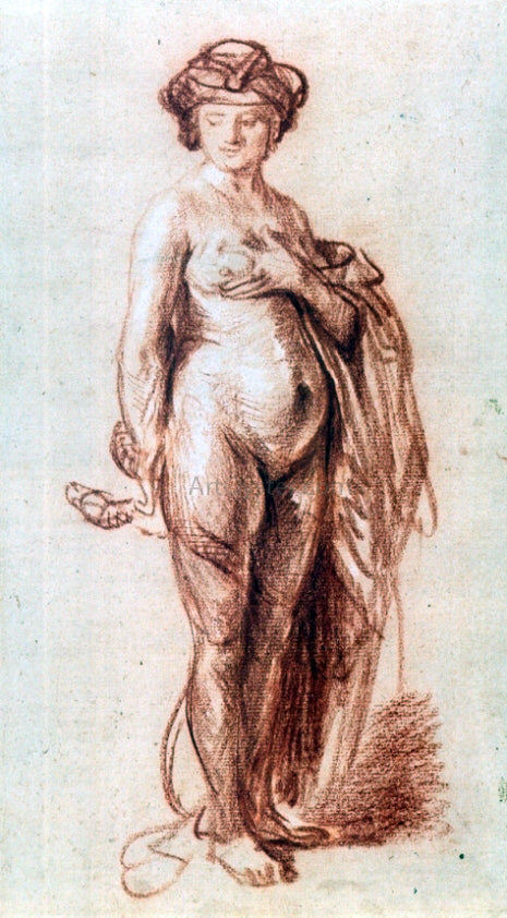 Rembrandt Van Rijn Nude Woman with a Snake - Canvas Art Print