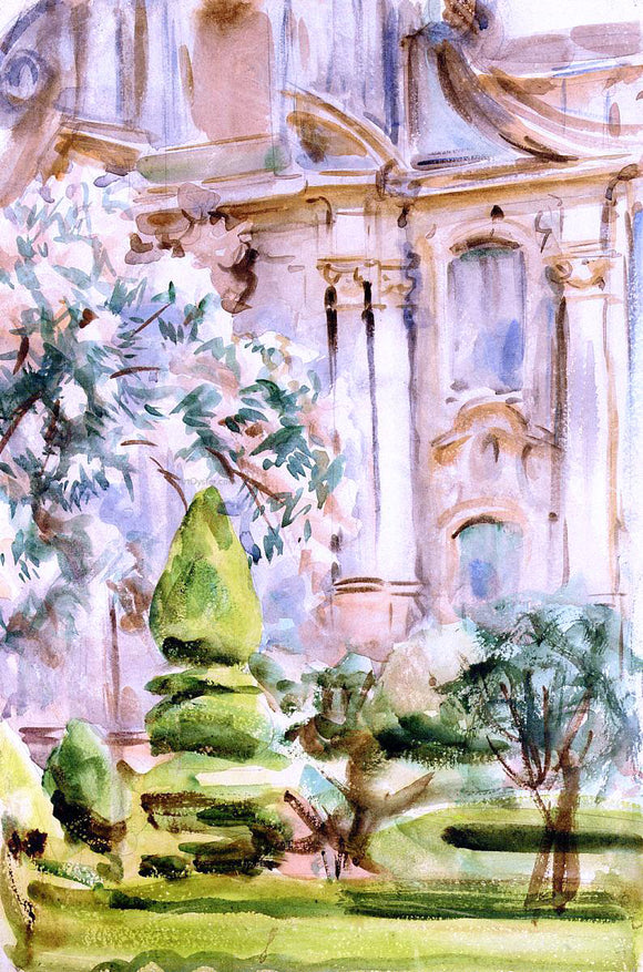  John Singer Sargent A Palace and Gardens, Spain - Canvas Art Print