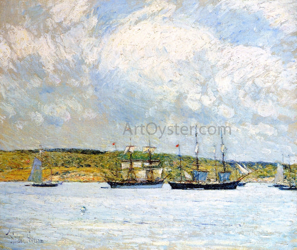  Frederick Childe Hassam A Parade of Boats - Canvas Art Print