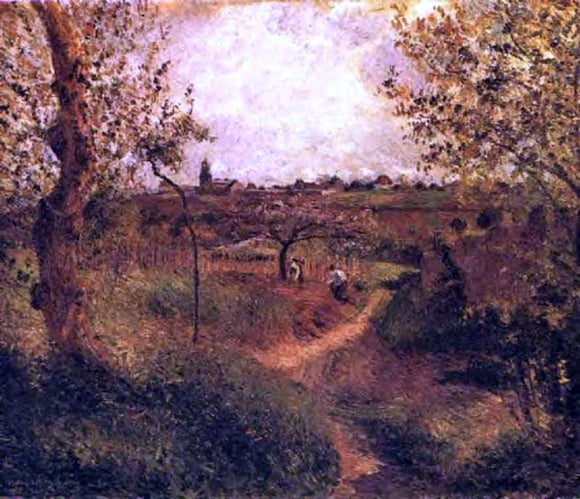  Camille Pissarro A Path Across the Fields - Canvas Art Print