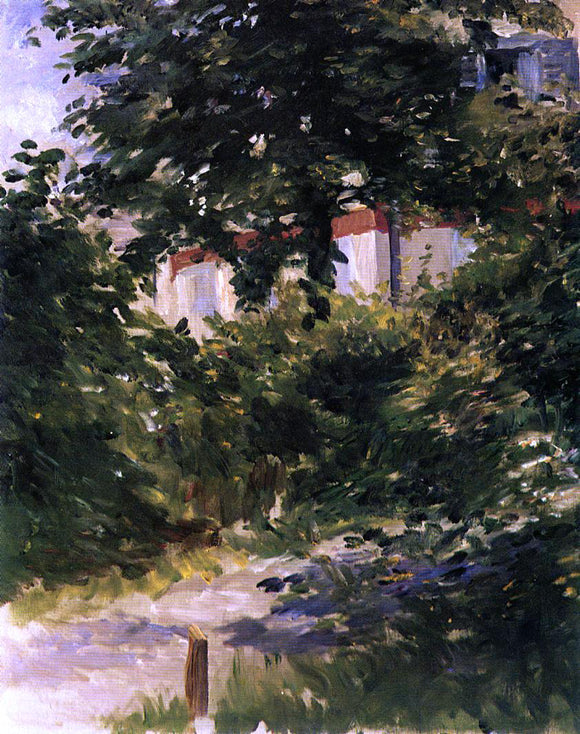  Edouard Manet A Path in the Garden at Rueil - Canvas Art Print