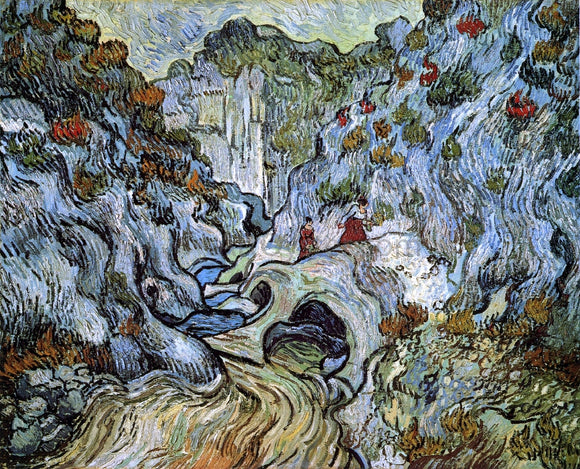  Vincent Van Gogh A Path through a Ravine - Canvas Art Print