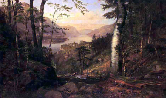  James Brade Sword A Peep into Lake George - Canvas Art Print