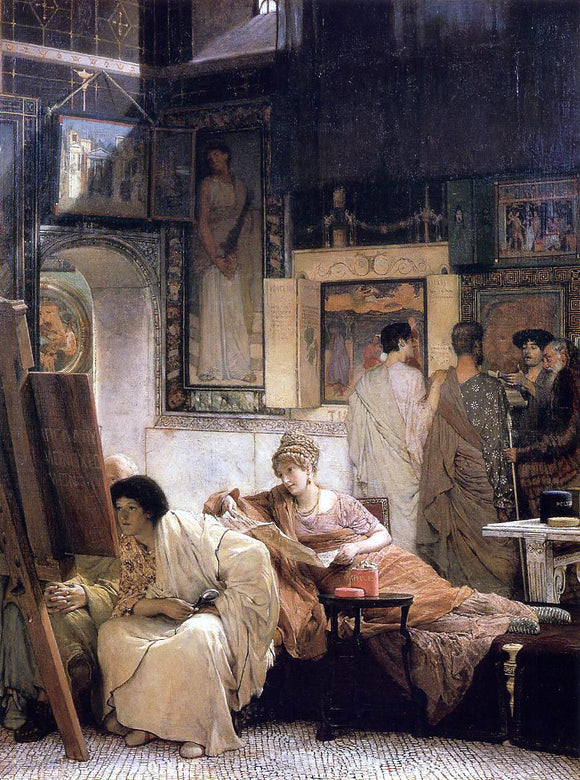  Sir Lawrence Alma-Tadema A Picture Gallery (also known as Benjamin Constant) - Canvas Art Print