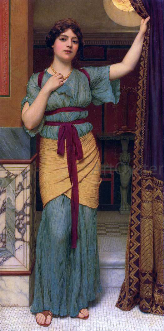  John William Godward A Pompeian Lady - Canvas Art Print