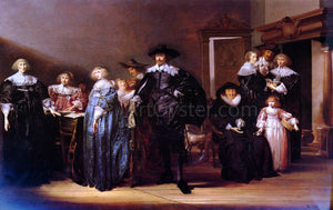  Pieter Codde A Portrait Of THe Family Twent In An Interior - Canvas Art Print