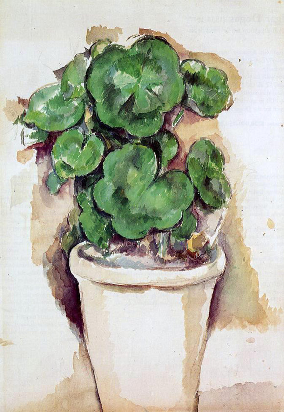 Paul Cezanne A Pot of Geraniums - Canvas Art Print