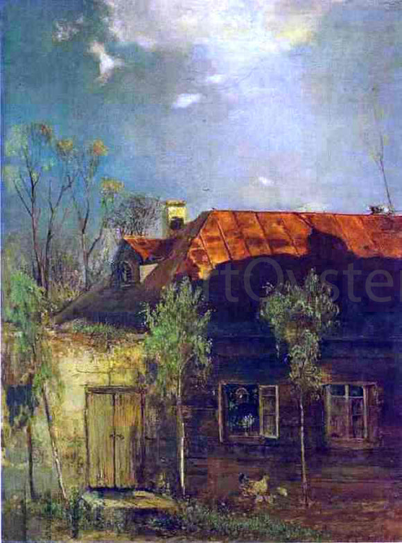  Alexei Kondratevich Savrasov A Provincial Cottage, Spring - Canvas Art Print