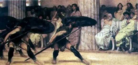  Sir Lawrence Alma-Tadema A Pyhhric Dance - Canvas Art Print