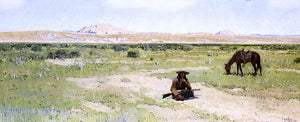  Henry F Farney Rest in the Desert - Canvas Art Print