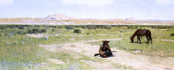  Henry F Farney Rest in the Desert - Canvas Art Print