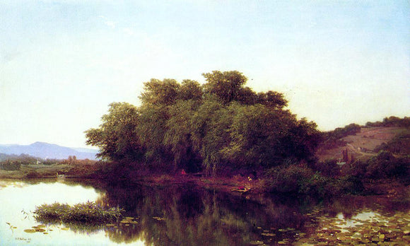  Albert Fitch Bellows A River Bank - Canvas Art Print