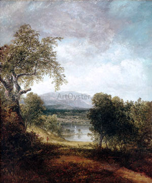  Thomas Doughty A River Glimpse - Canvas Art Print