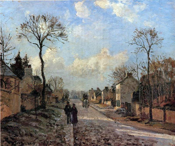  Camille Pissarro A Road in Louveciennes - Canvas Art Print