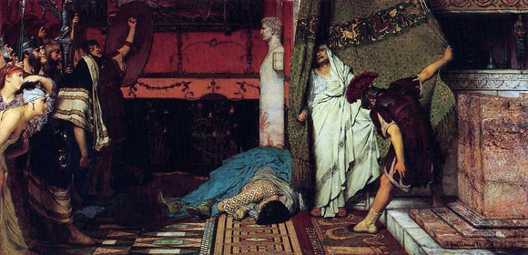  Sir Lawrence Alma-Tadema A Roman Emperor - Claudius - Canvas Art Print