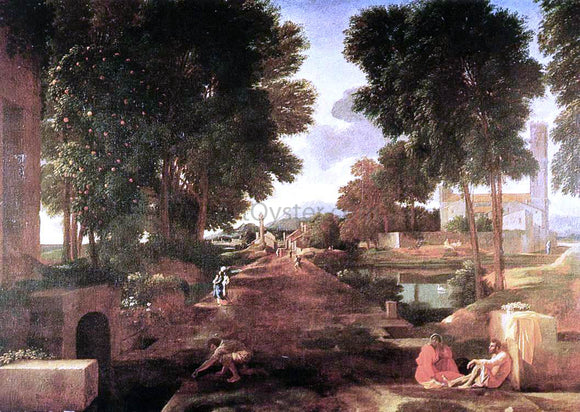  Nicolas Poussin A Roman Road - Canvas Art Print