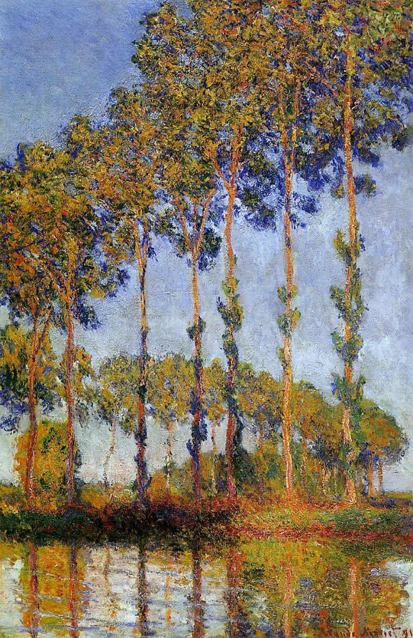  Claude Oscar Monet A Row of Poplars - Canvas Art Print