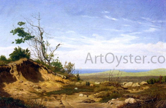  Carl Rasmussen A Sandbank before a Coastline - Canvas Art Print