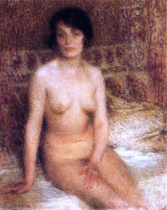  Ernest-Joseph Laurent A Seated Nude - Canvas Art Print