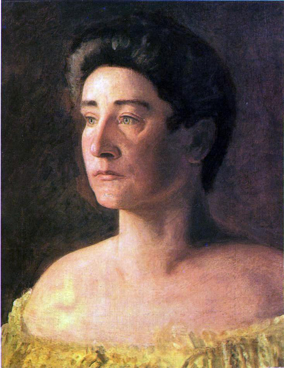  Thomas Eakins A Singer: Portrait of Mrs. Leigo - Canvas Art Print