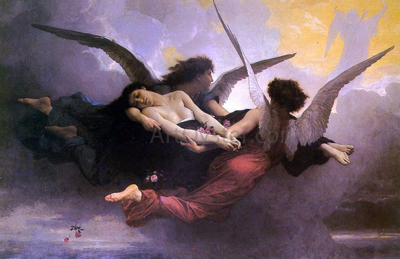  William Adolphe Bouguereau A Soul Brought to Heaven - Canvas Art Print