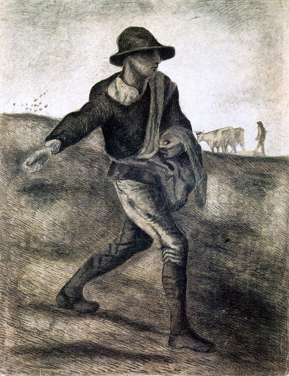 Vincent Van Gogh Sower (after Millet) - Canvas Art Print