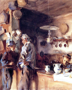  John Singer Sargent A Spanish Interior - Canvas Art Print