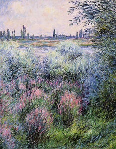  Claude Oscar Monet A Spot on the Banks of the Seine - Canvas Art Print