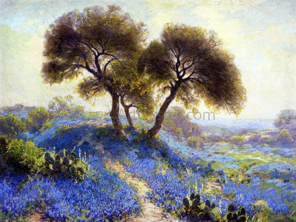  Julian Onderdonk A Spring Morning, Bluebonnets, San Antonio - Canvas Art Print