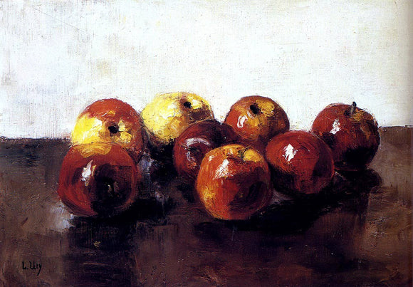  Lessur Ury A Still Life of Apples - Canvas Art Print