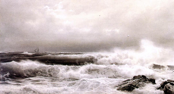  William Trost Richards A Storm - Canvas Art Print